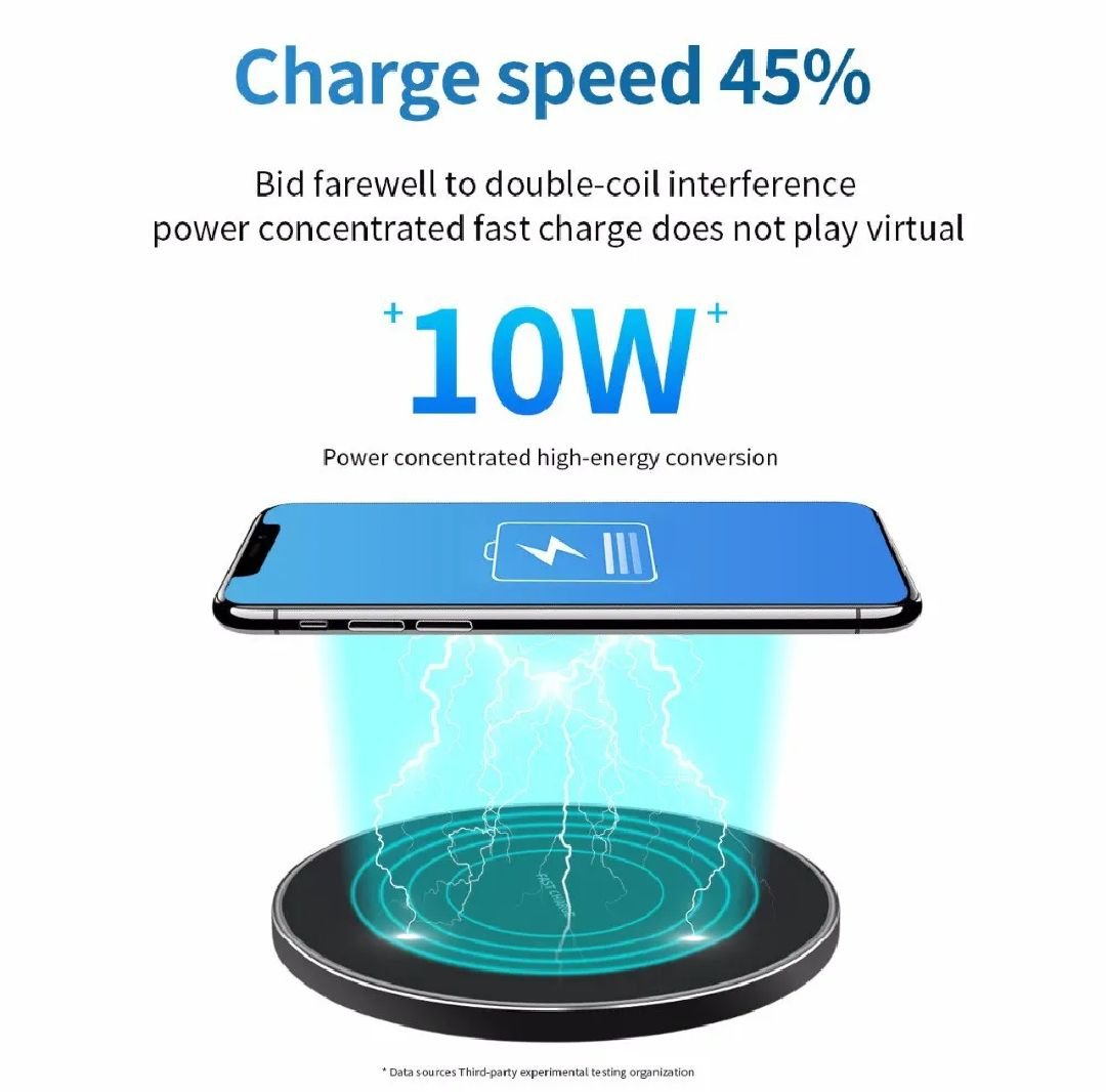 10W Qi Wireless Charger Pad for Smartphone | Fast Wireless Charging - Image 2
