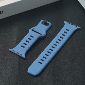 Sport Silicone Band for Apple Watch – সফট রাবার ব্লু স্পোর্ট স্ট্রাপ