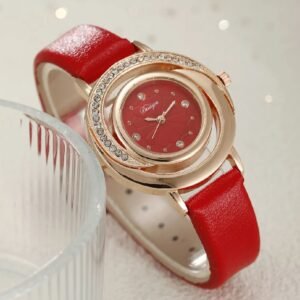 Women Leather Band Watch